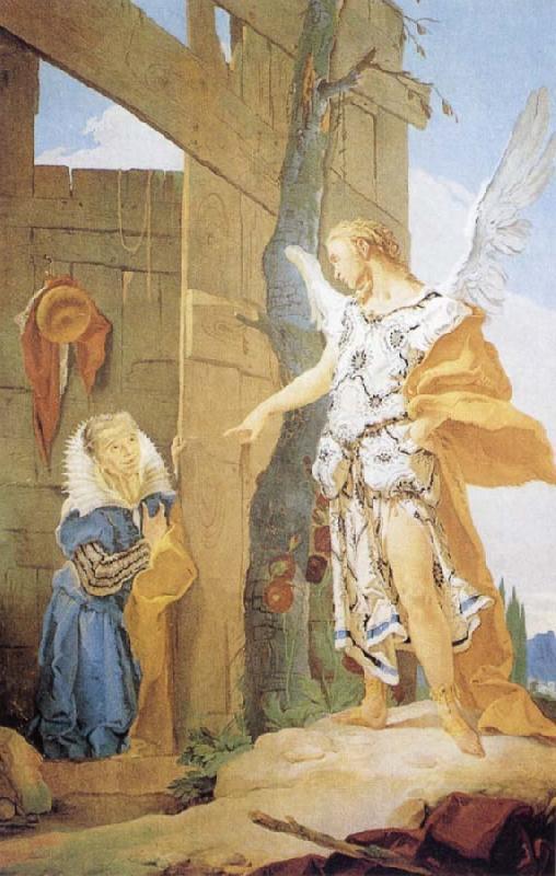 Giovanni Battista Tiepolo Sarah and the Archangel oil painting picture
